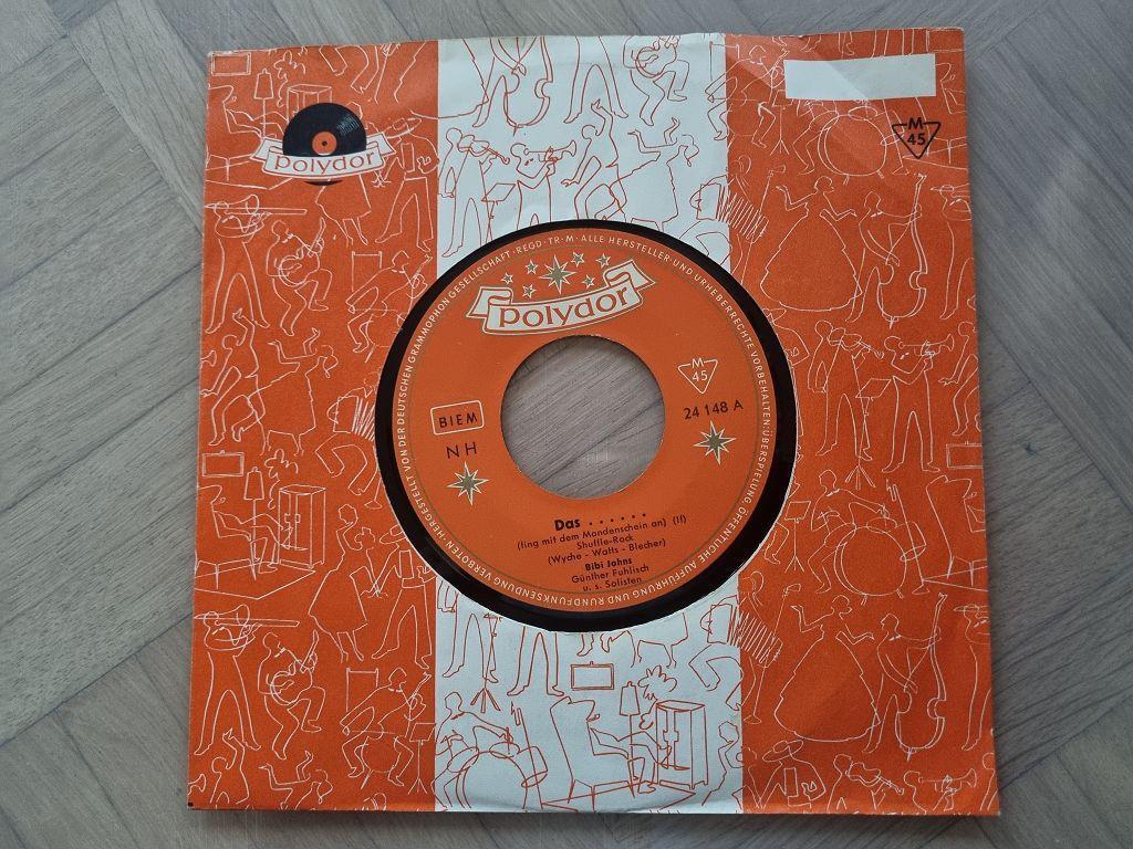 7"" Single Bibi Johns - Das fing mit dem Mondenschein an Vinyl Germany