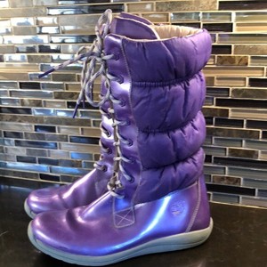 purple winter boots