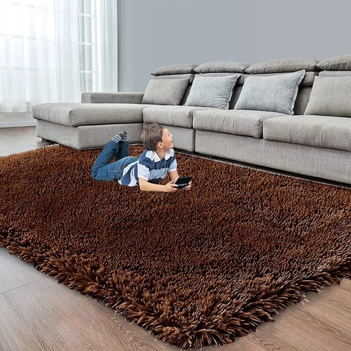 Heavy Thick Shaggy Rugs Large Living Room Bedroom Carpet Non Slip Hallway Runner - Picture 5 of 54