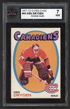 1971-72 OPC #45 KEN DRYDEN ROOKIE CARD KSA 7 NEAR MINT