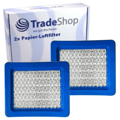2x Papier-Luft-Filter für Briggs&Stratton Quantum Motoren 3.5 bis 6.5 PS / Wolf