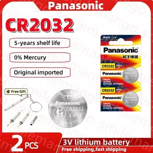 2-10PCS Original Panasonic CR2032 3V WATCH Battery DL2032 BR2032 5004LC 2032 - Picture 7 of 9