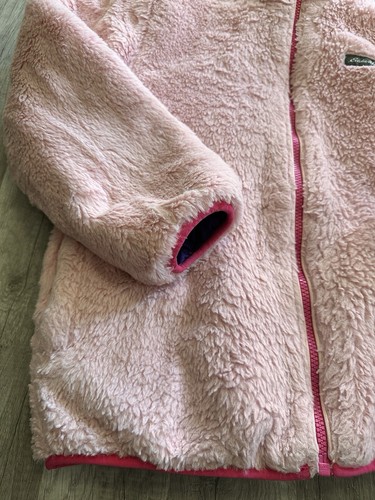 Eddie Bauer Girls Reversible Tye Dye Ombré Purple+Pink Puffer Winter Coat Large - Picture 12 of 21