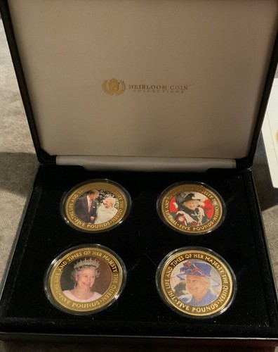 2016 Life & Times Queen Elizabeth II 90. Geburtstag Tristan Da Cunha £5 Münzen Set Echtheitszertifikat - Bild 8 von 10