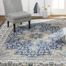 Home Dynamix Tremont Magnolia Traditional Area Rug Bohemian Navy/Ivory 6'6"x9'6"