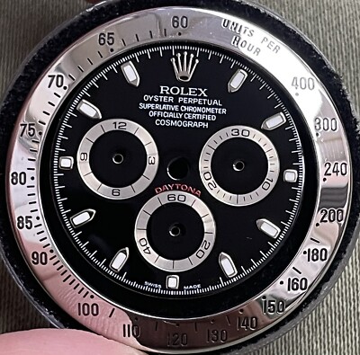 Factory Rolex Daytona Black Dial & Steel Bezel-Swiss Made-116520