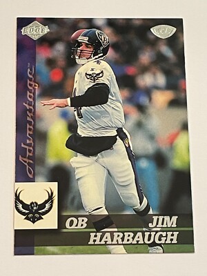 1999 Collector's Edge Advantage Football #12 - Jim Harbaugh - Baltimore Ravens
