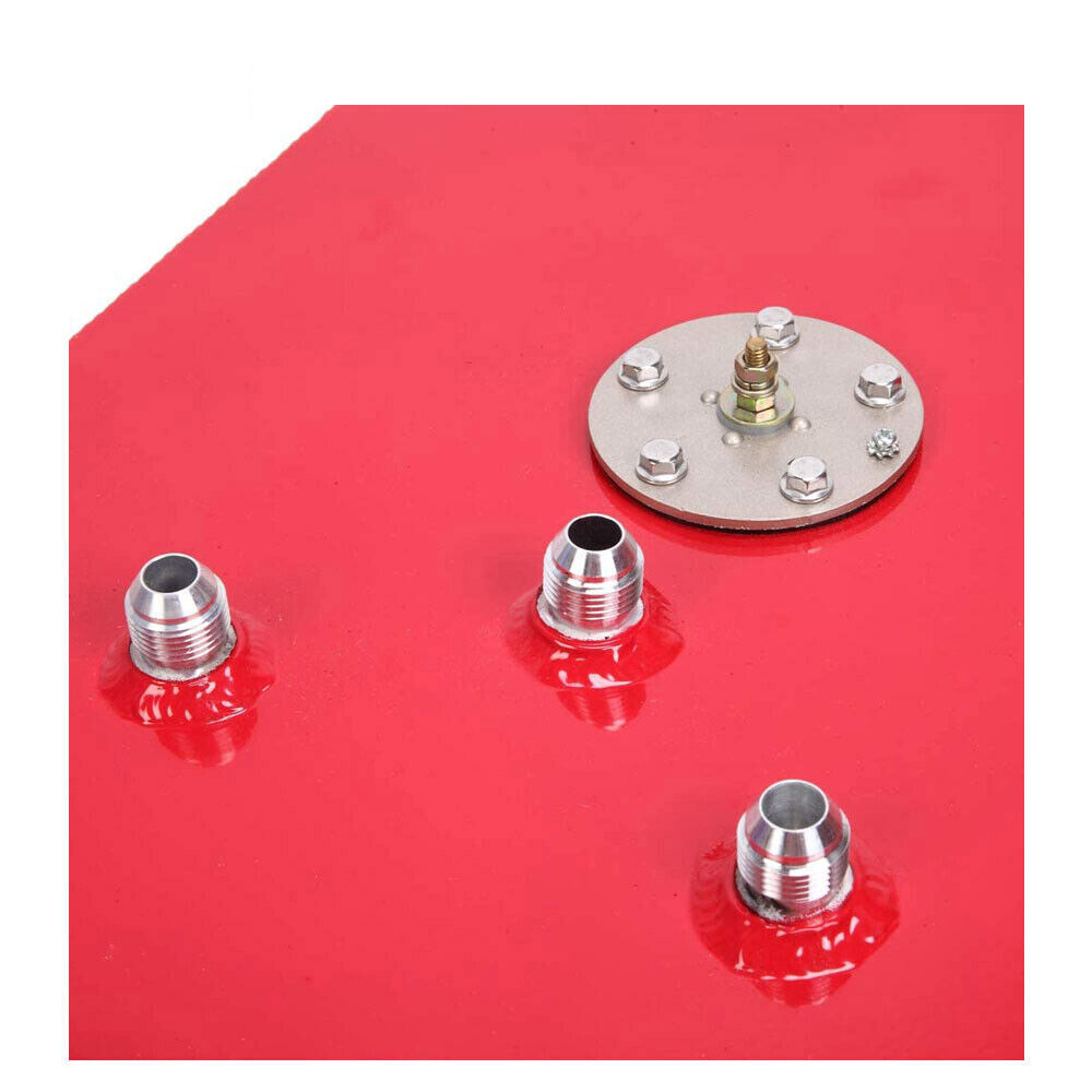 15 GALLON POLISHED ALUMINUM RACING DRIFT FUEL CELL GAS TANK WITH LEVEL SENDER