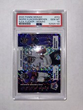 Mosaic NFL Flea Flicker Ravens Lamar Jackson Silver Prizm Card *GEM MINT PSA 10*