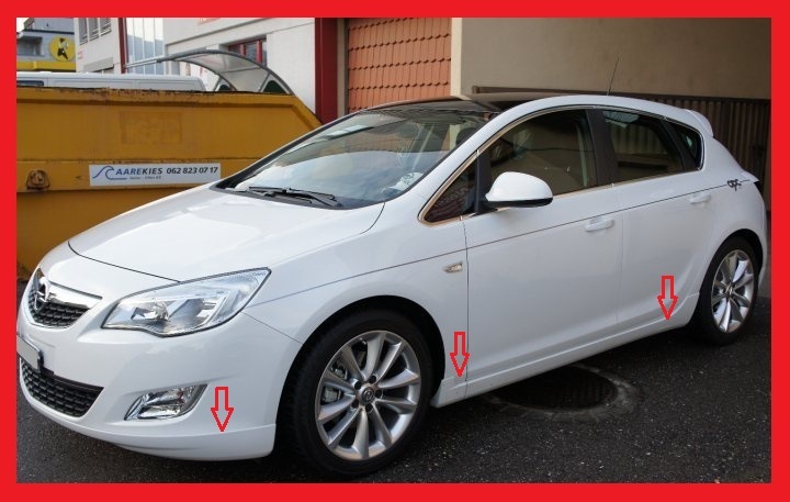 VAUXHALL OPEL ASTRA J MK6 door BODY KIT: FR RE SS OPC XP look  NEW