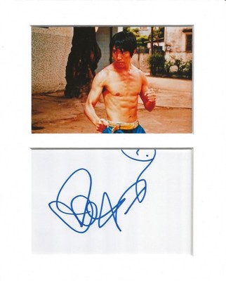 Stephen Chow Shaolin Soccer signed original authentic Autogramm Unterschrift UACC RD