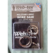 WEB-TEX MILITARY CADET TA ARMY WIRE SAW ESCAPE EVASION SURVIVAL CAMPING FISHING
