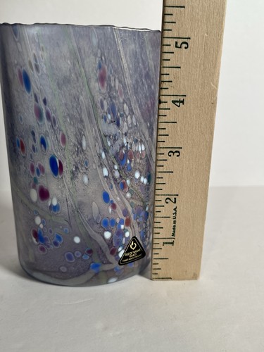 Vaso Isola di Wight viola fatto a mano in Inghilterra - Foto 8 di 11