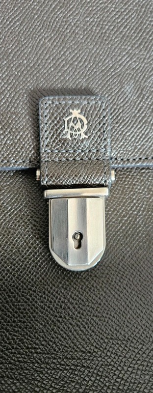 Dunhill Men’s Black Leather Laptop Bag Saffiano Leather image 2