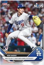 Roki Sasaki RC Dodgers NLDS 2025 MLB Topps NOW Card 832