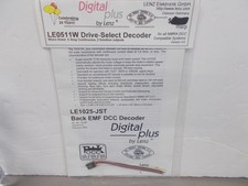 LENZ - DIGITAL PLUS  LE1025-JST EMF DCC DECODER NEW IN PACKAGE N SCALE LOT B