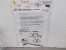 LENZ - DIGITAL PLUS # LE1025-JST EMF DCC DECODER ~NEW IN PACKAGE~ N SCALE~LOT B