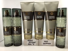 6PCS MIDNIGHT ADDICTION Bath Body Works Fine Fragrance MIST Body CREAM,8oz