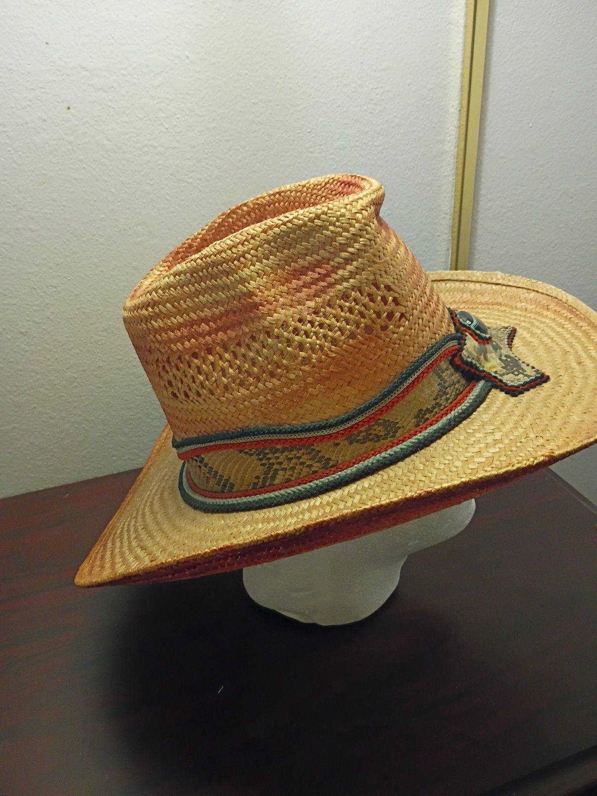 Bailey U Roll It Cowboy Hat With Python Snakeskin… - image 3
