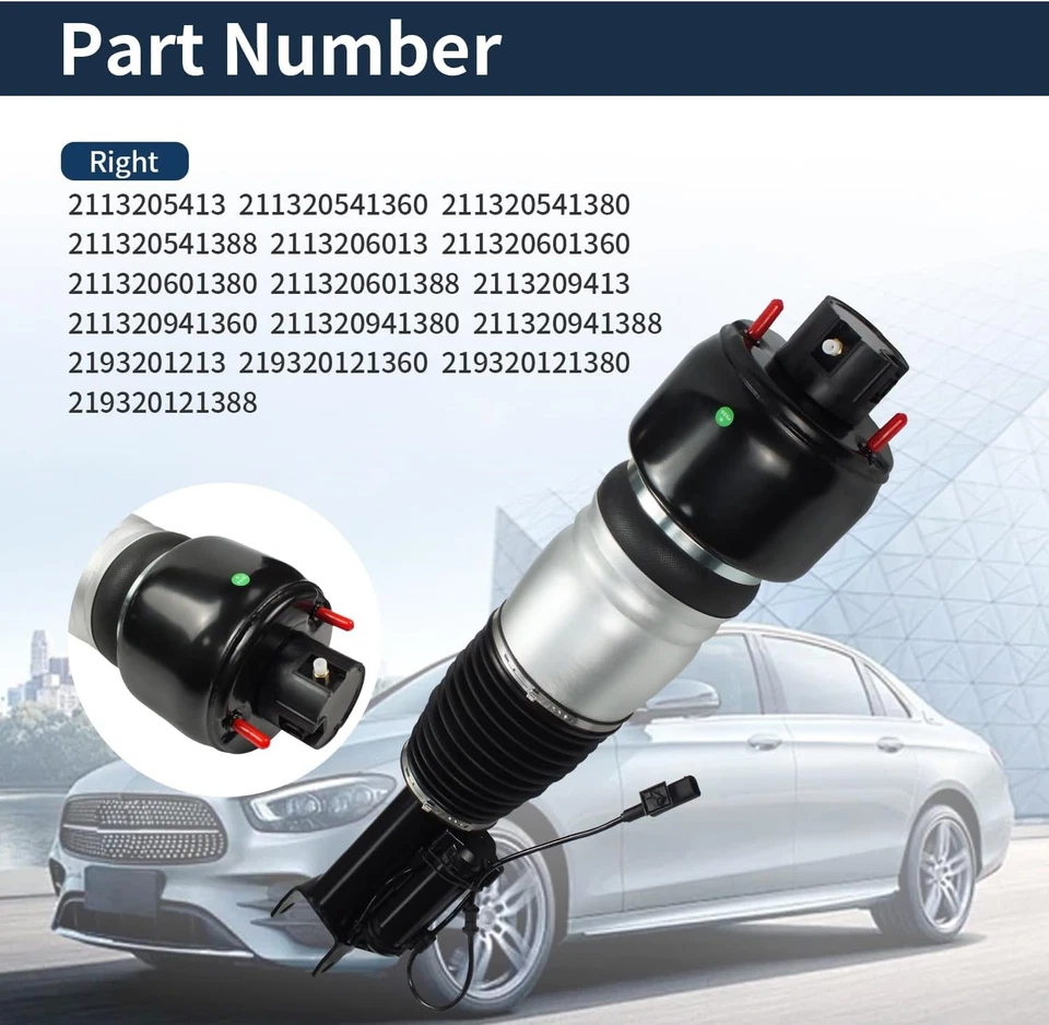 Amortiguador de puntal de suspensión neumática delantera izquierda 2113205513 para Mercedes-Benz CLS500 CLS550 Foto 2 de 4