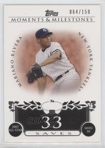 2008 Topps Moments & Milestones 64/150 Mariano Rivera HOF