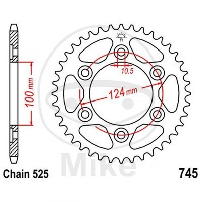 KRANZ 43 ZÄHNE SCHRITT 525 SILBER DIAM.INT. 100 - LOCHRING 124 727.59.85