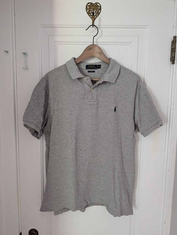 Polo Ralph Lauren  Slim Fit Polo Shirt Men’s XL Gray Short Sleeve Retail $118