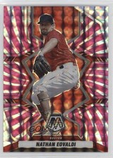 2022 Panini Mosaic Pink Swirl Mosaic Prizm 3/12 Nathan Eovaldi #103 8gd