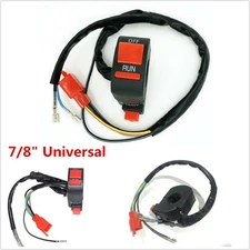 1x Universal 7/8" Motorcycle Handlebar Control Ignition Kill Start ON OFF Switch
