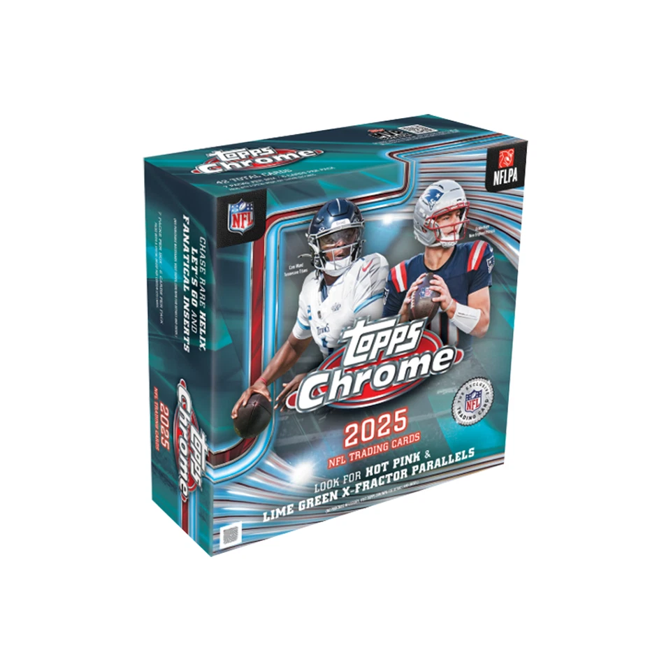 Topps Chrome NFL Football 2025 # Mega Box # NEU &