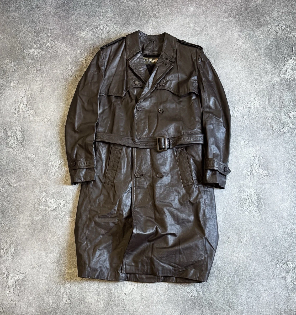 ジャケット・アウター vintage leather trench coat Vintage Cowhide Jamin Leather® Trench Coat #MA2203D