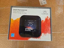 ALARM.COM SMART THERMOSTAT HD ADC-T40K-HD Black New Open Box
