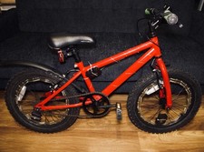 Kids Apollo Red bike - 18” wheels And LED lights