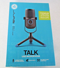JLab Talk USB Microphone NEW Sealed 96kHz 24bit 4-Mode Desktop Mic With Stand