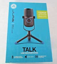 JLab Talk USB Microphone NEW Sealed 96kHz 24bit 4-Mode Desktop Mic With Stand