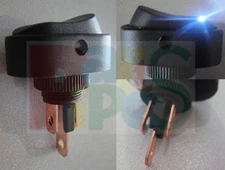1pcs 12V 30A 30Amp Illuminated 12v White LED Car Boat 12mm Rocker SWITCH,W20D