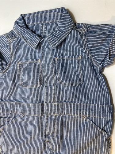 Gap Baby Boys 6-18 Months Woven Rail Stripe & Map Pattern 1 Piece Shorty - Picture 10 of 12
