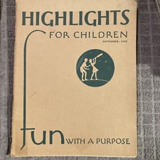 Highlights For Children Magazine November Issue 1947 Fun With A Purpose
