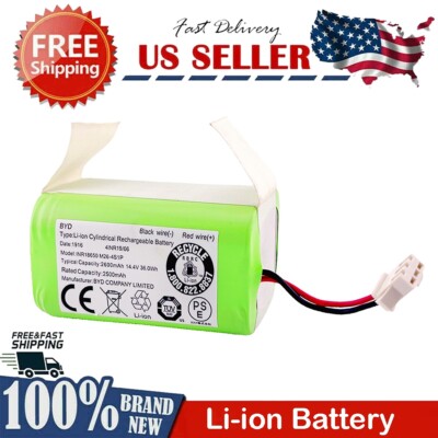 Genuine Li-ion Battery Replacement for Ecovacs Deebot Eufy RoboVac 14.4v 2600mAh