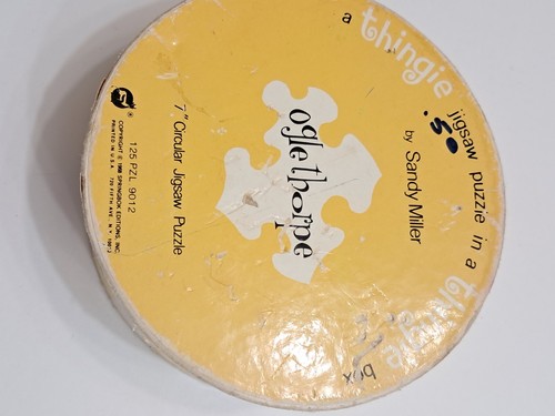 Super RARE 68 Springbok Editions 7" Circular Jigsaw Puzzle Ogle Thorpe By Sandy - Picture 12 of 14