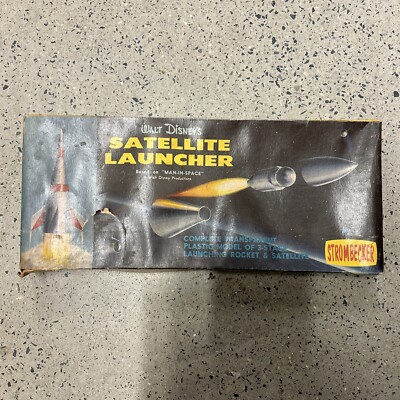 STROMBECKER VINTAGE 1958 WALT DISNEY'S SATELLITE LAUNCHER COMPLETE