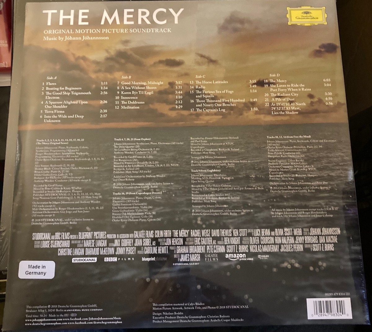 Jóhann Jóhannsson The Mercy Original Soundtrack SEALED 2x