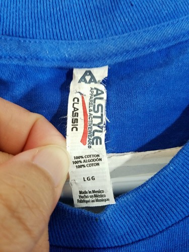 Camisa de Voluntario Loves Aina para Hombre Grande L Azul Nos Ama Nuestra Tierra y Playas - Imagen 7 de 10
