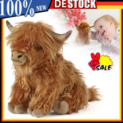 Hochlandkuh Plüschtier Highland Cow Langhaar Stier Kuscheltiere Baby Geschenk