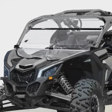 2-IN-1 Flip Front Clear Windshield W/Hardware For Can-Am Maverick X3 2017-2025
