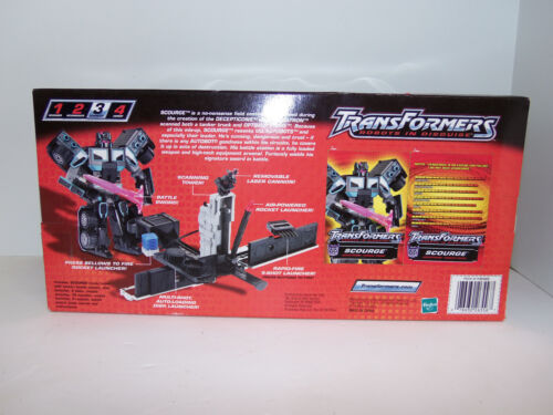 Transformers Robots In Disguise 2001 Decepticon SCOURGE Tanker Truck SEALED NEW - Picture 6 of 7