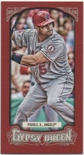 Albert Pujols 2014 TOPPS GYPSY QUEEN Base Mini SP Red #47/99 Angels