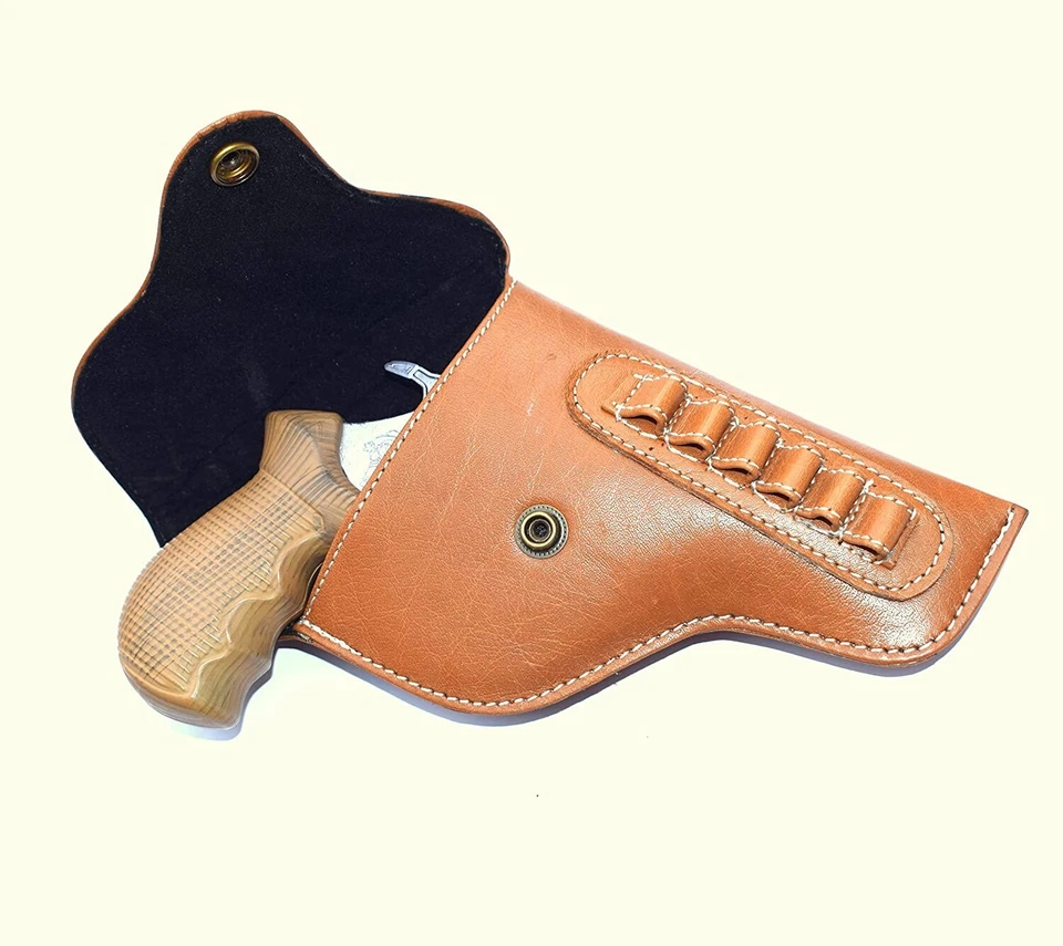 STG Brown Gun Ally Full Cover IOF Revolver Holster 12 Magazines Revolver Case - Image 4 of 4