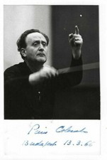 Pierre Colombo Signed 3.5 x 5.5 Photo 1960s / Autographed Conductor