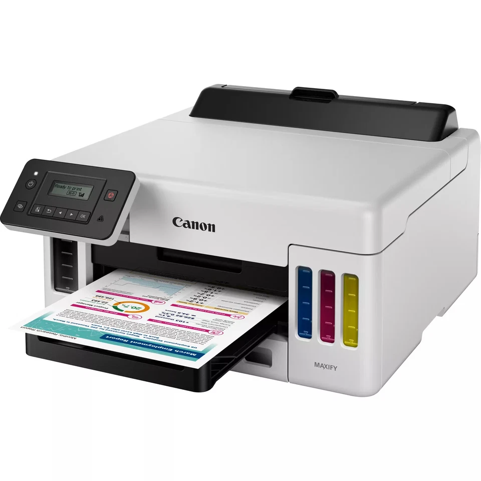 STAMPANTE CANON MEGATANK GX5050 NUOVA INCHIOSTRI INCLUSI FRONTE RETRO AUTOMATICO - Immagine 3 di 4